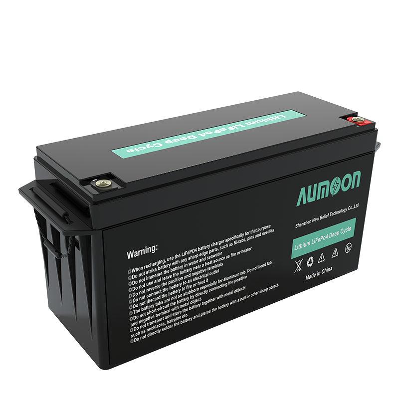 Aumoon Wholesale Solar System Lifepo4 Battery Pack Lithium Ion Lifepo4 12V 24V 36V 48V Batteries