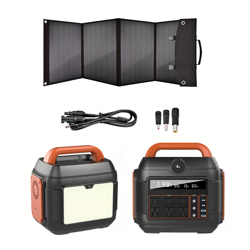 CPS-PD-600+ES-80 Aumoon Portable Electric Power Solar Generator Station 110V 220V Battery Outdoor Home Energy System