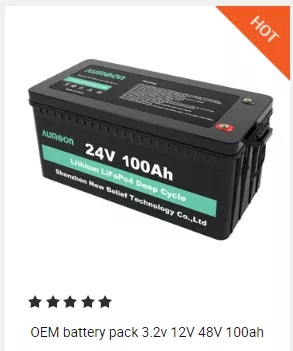 Aumoon Wholesale Solar System Lifepo4 Battery Pack Lithium Ion Lifepo4 12V 24V 36V 48V Batteries