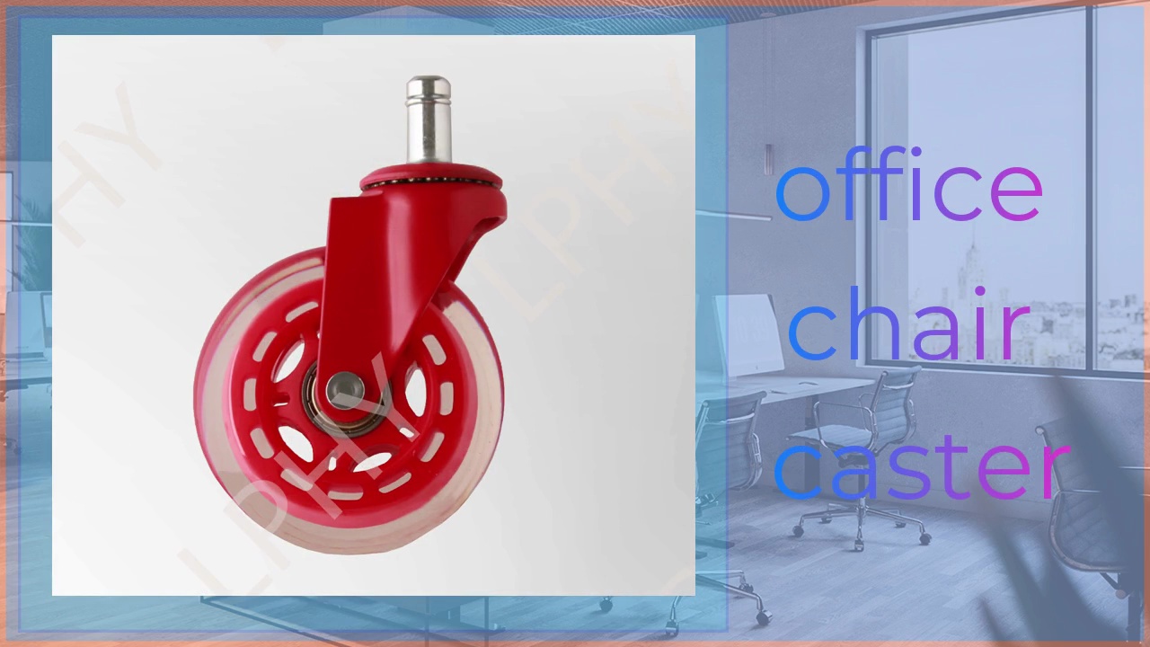 office .chair .caster.Color.RED.