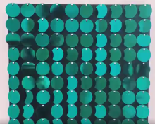 Pannelli scintilliati verdi Pailletti Glitter Paquin Shimmer Sequin