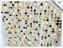 3cm d'argento Paillettes Paillette Tenda Sfondatura Impressionante Negozio Decorazione