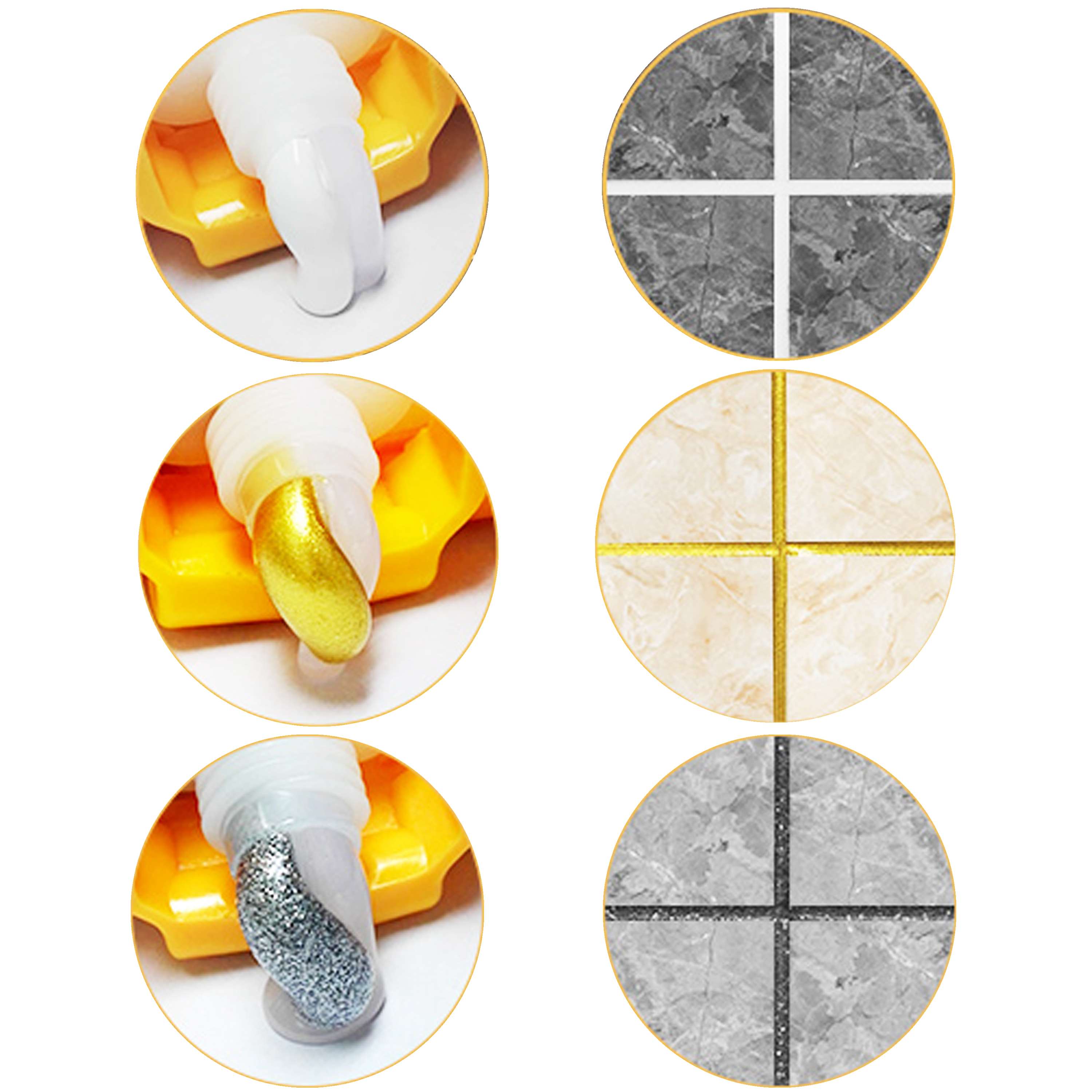 Gold color Epoxy filler tile floor gap filler Epoxy Tile Grout GORVIA