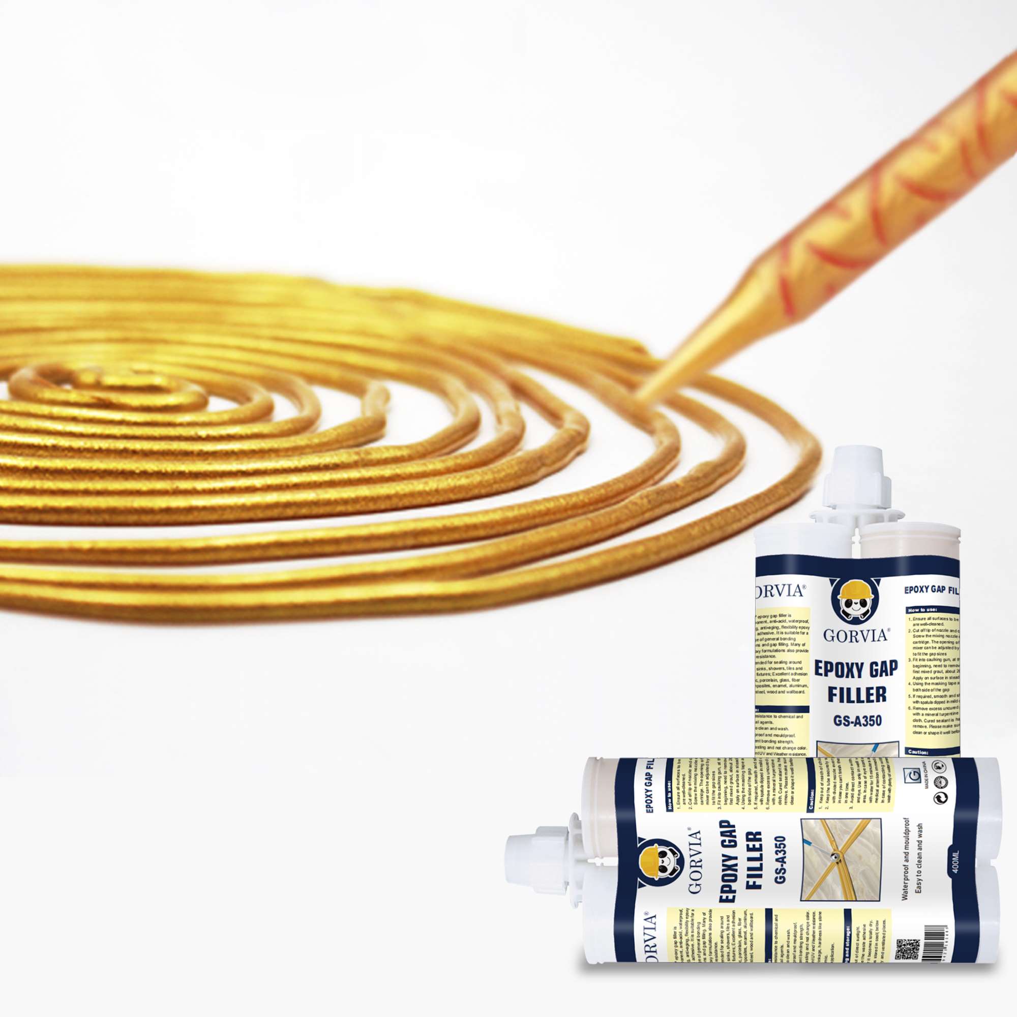 Gold color Epoxy filler tile floor gap filler Epoxy Tile Grout GORVIA