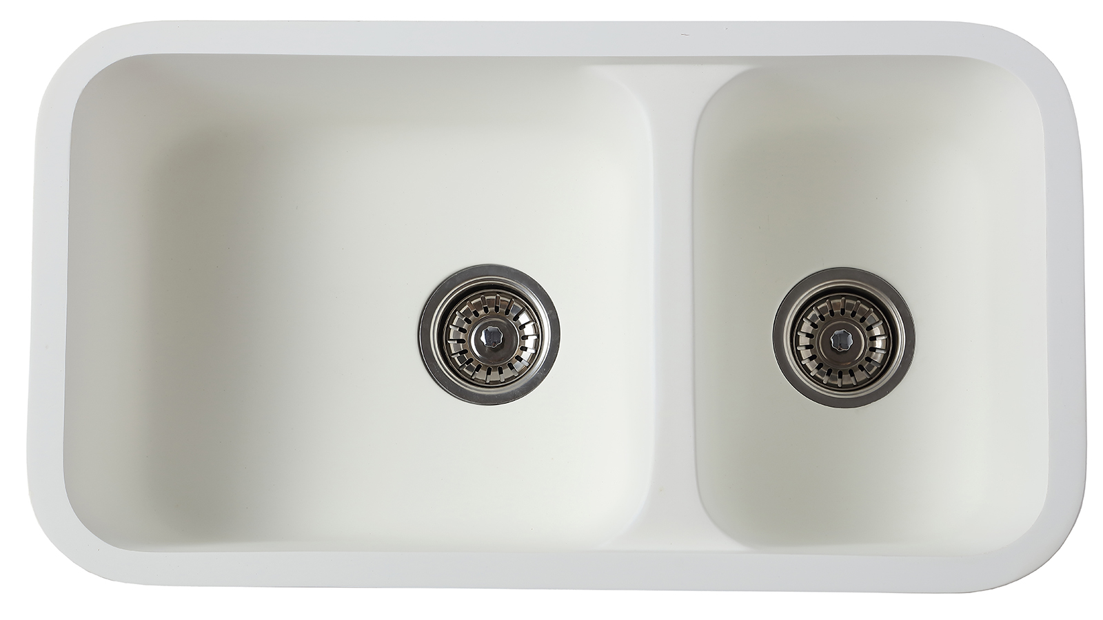 Quality Solid surface double-bowl undermount basin with parent-child design Manufacturer | GELANDY