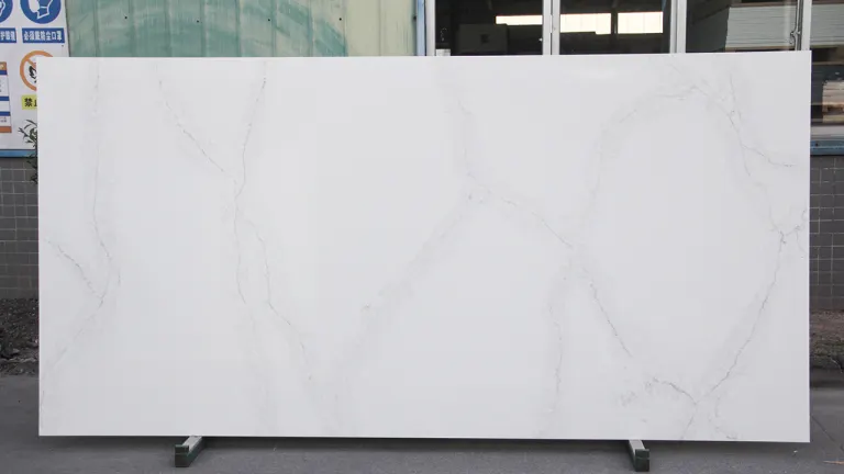 Marble look calacatta quartz countertops for kitchen