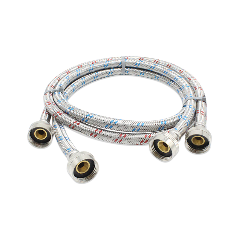 Washing Machine Hoses for Hot and Cold Water Supply Lines, EPDM Inner Tube Premium Stainless