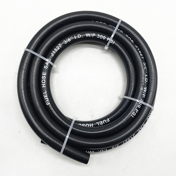 300 psi Flexible Black Middle Pressure Rubber Fuel Gasoline Hose