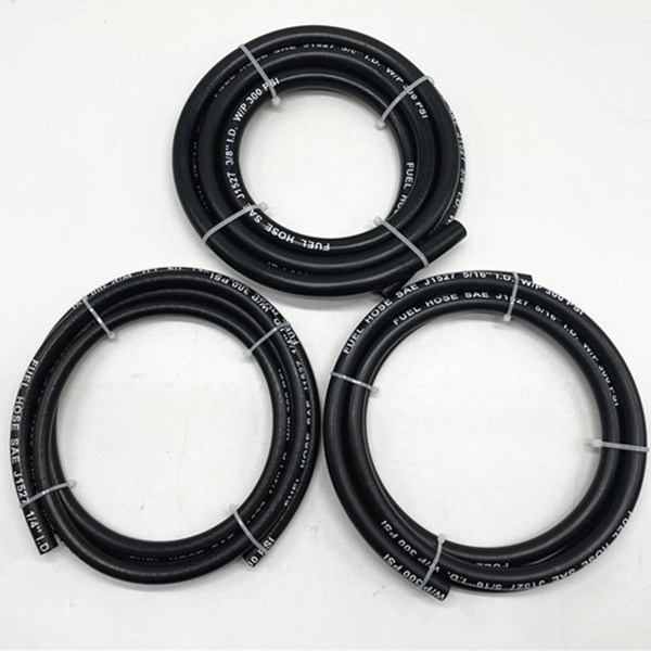 300 psi Flexible Black Middle Pressure Rubber Fuel Gasoline Hose