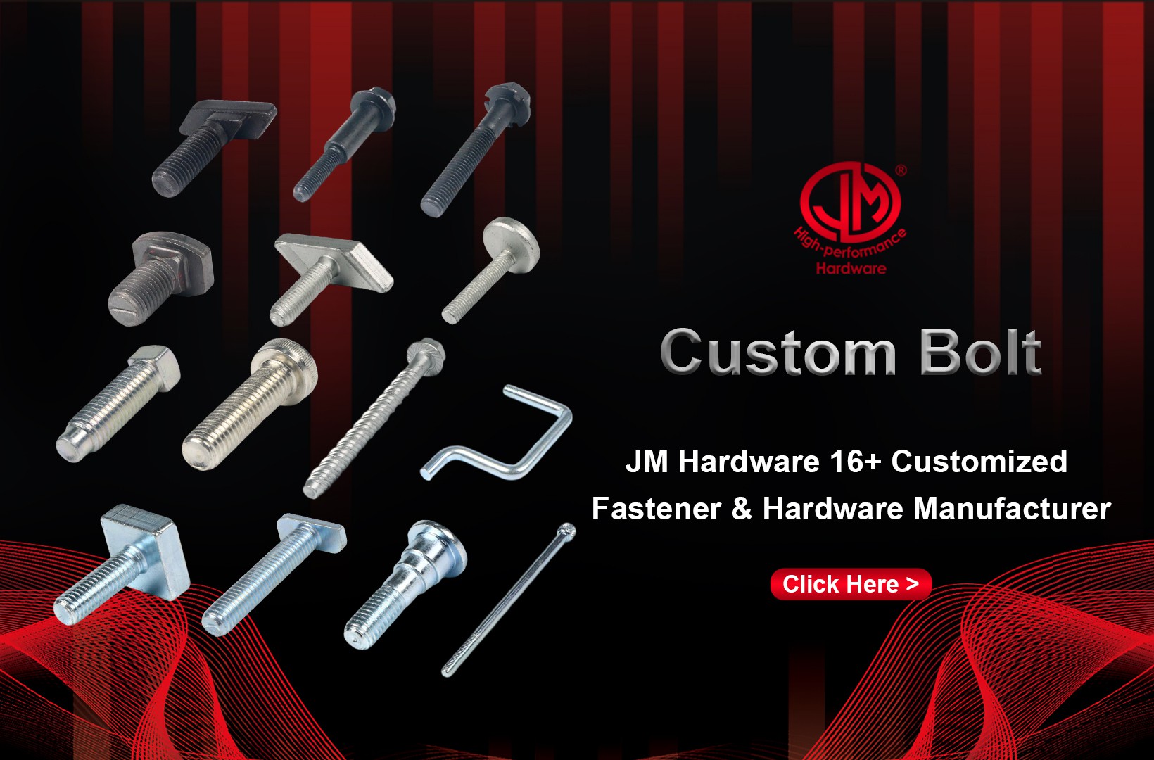 JM Hardware® Professional Custom Bolt Manufacturer