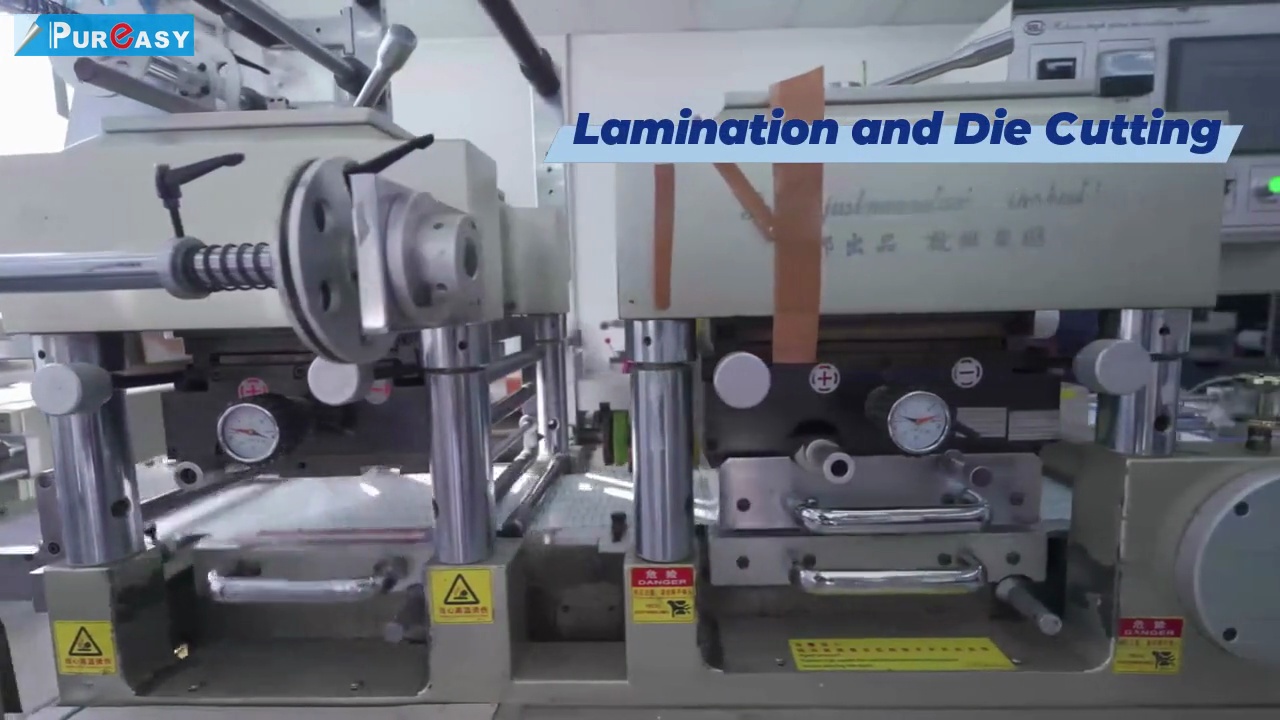 Lamination and Die Cutting.