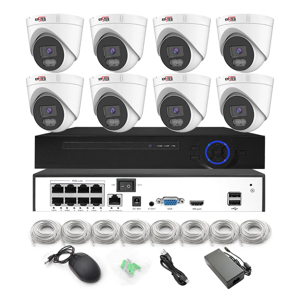  Best popular 8ch dome poe kit Manufacturer-ENSTER Company - ENSTER 