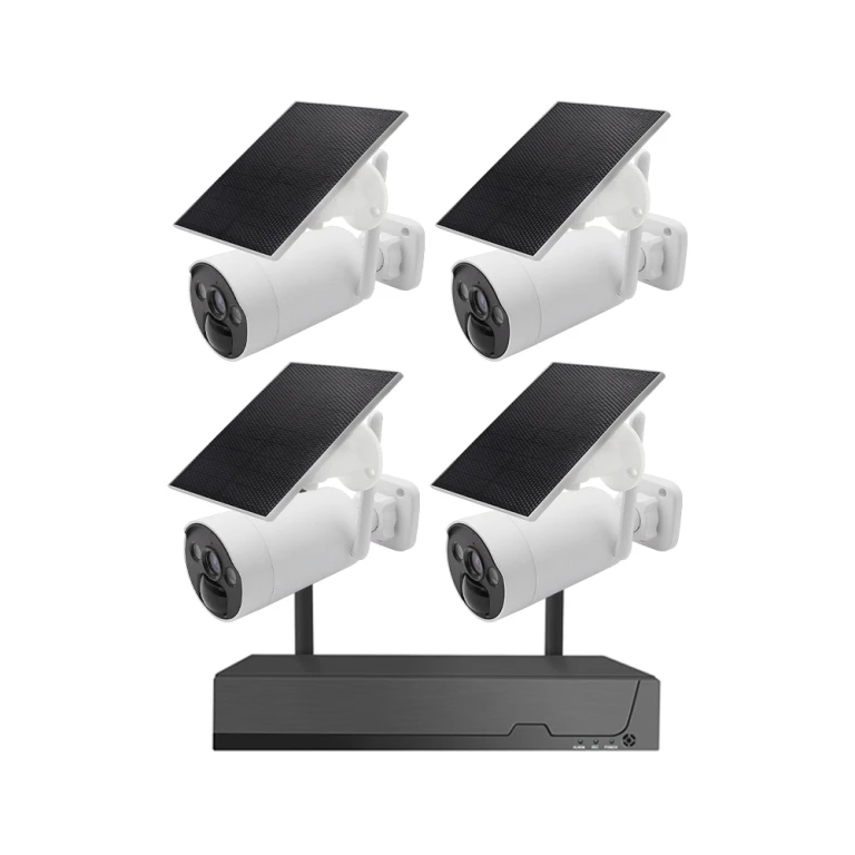 4 Channel Solar Powered Wireless Camera Security System