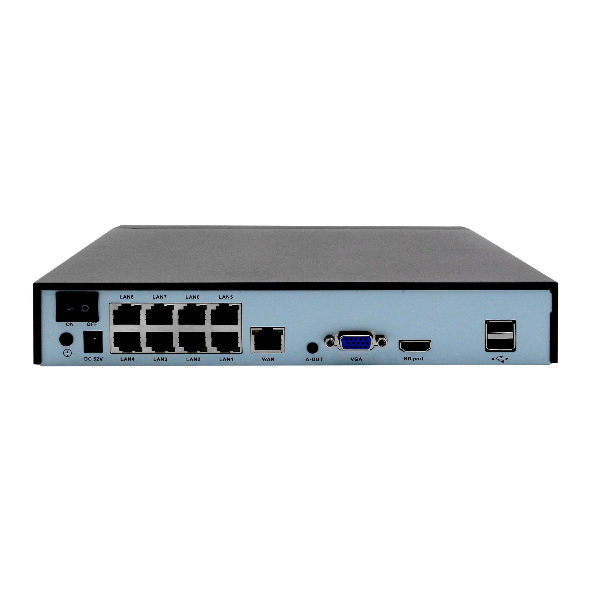 POE NVR 500万画素 8TB迄対応 48V給電「POE-NVR8.A」 POE NVR 500万画素 8TB迄対応 48V給電「POE-NVR8.A」