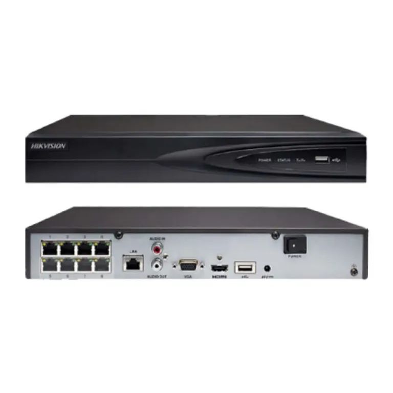 HIK 8CH 4K NVR DS-7608NI-Q1/8P 8CH PoE 8MP 4K ネットワークビデオレコーダー NVR I Hikvision DS-7608NXI-K2/8P 8-Ch 4K NVR, No HDD