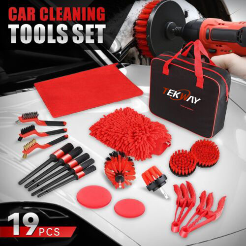 19Pcs Car Detailing Brush Set, Car Detailing Kit, Auto Detailing Drill ...