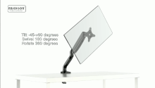 Single Gas Spring Heavy Duty Adjustable Computer Laptop Lcd Monitor Arm Support Desk Stand Mount