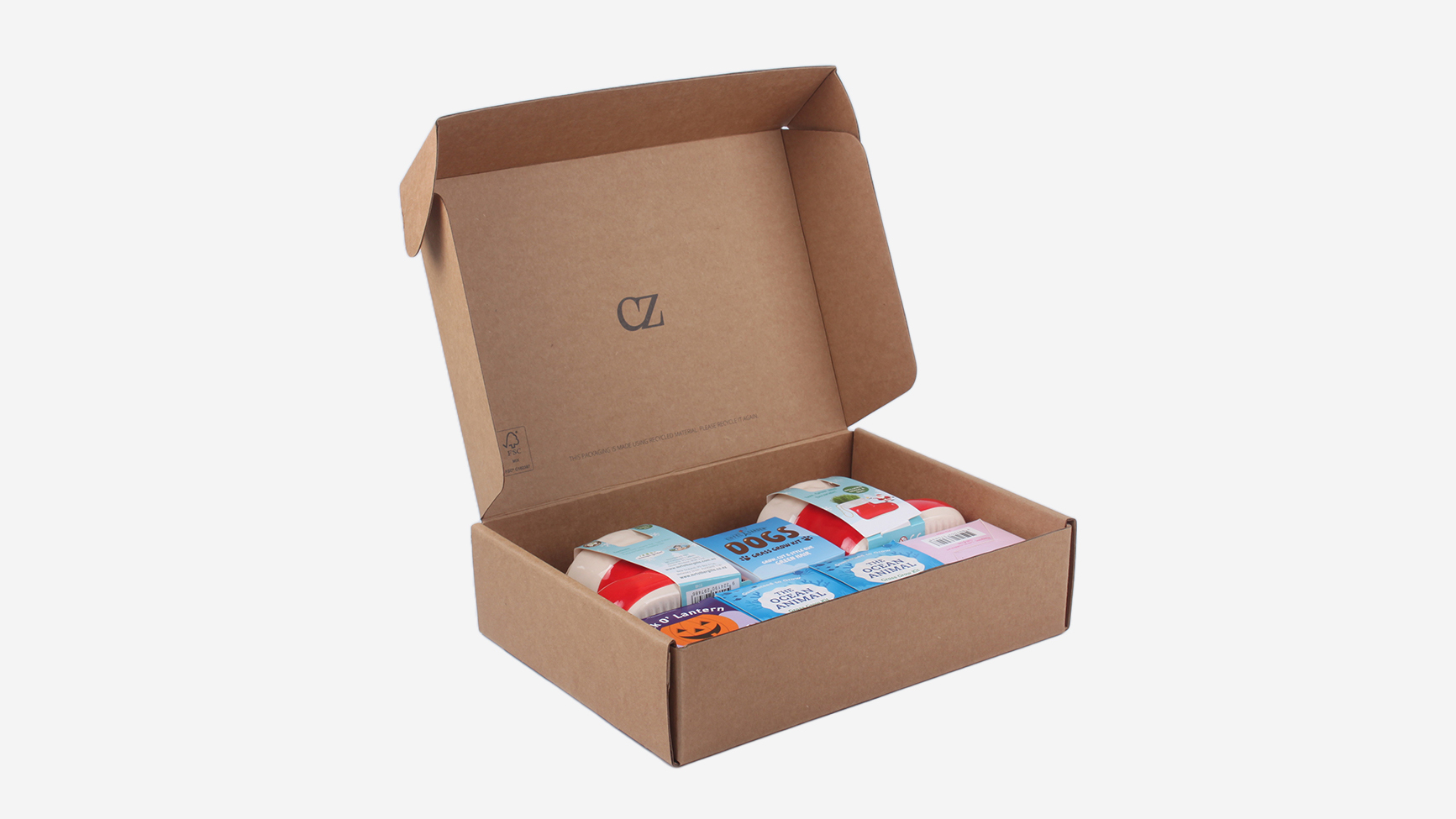 Eco Friendly Kraft Paper Corrugated Boxes Biodegradable Shipping Boxes ...