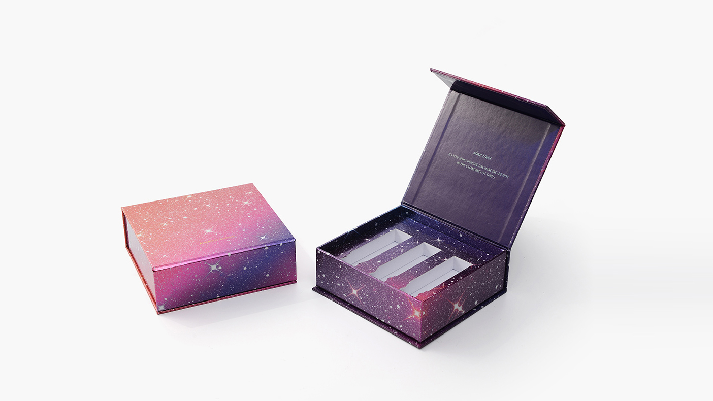 Eco friendly rigid jewelry perfume textured packaging box with magnetic ...