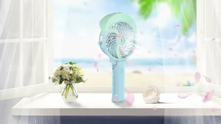 Blijf overal koel met een draagbare draagbare ventilator die meerdere snelheidsopties en gemakkelijke draagbaarheid biedt