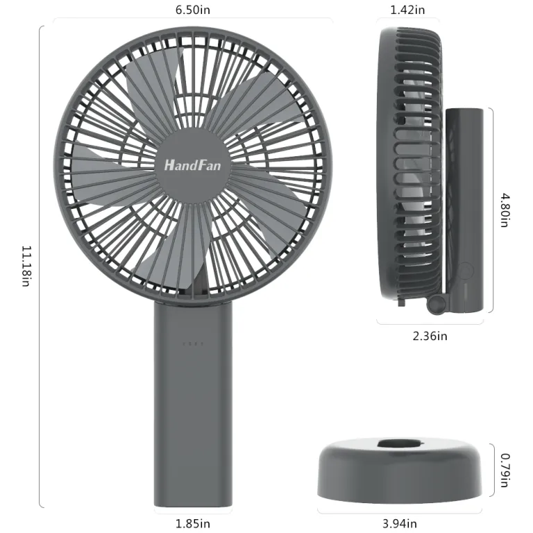 HandFan デスクトップ折りたたみ式充電式ファンポータブル 6