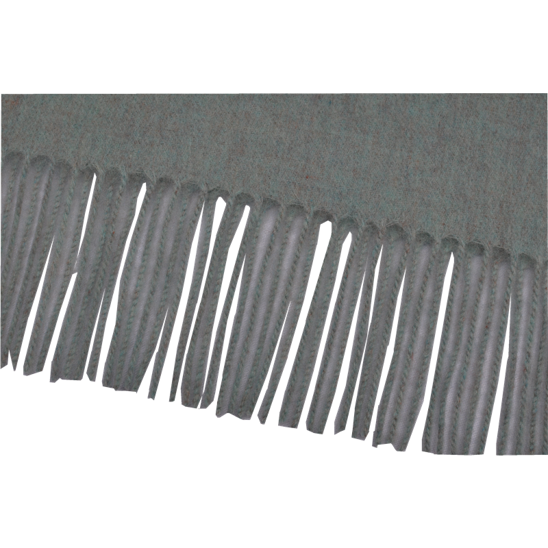 TH1961 lamb wool cashmere scarf fringe detail close up