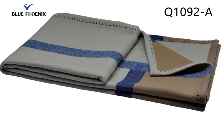 Manta De Lana De Cordero Merino De Escocia – Diseño Labrador Elegante Y Reversible – 140x180cm
