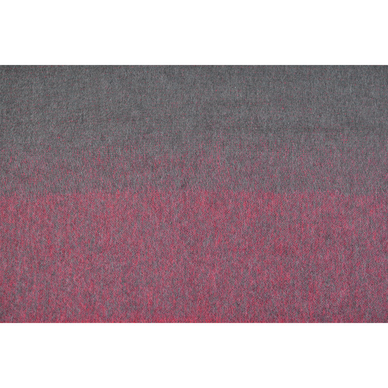 Premium Brown Red Cashmere Shawl Fringe Edge Craftsmanship Detail
