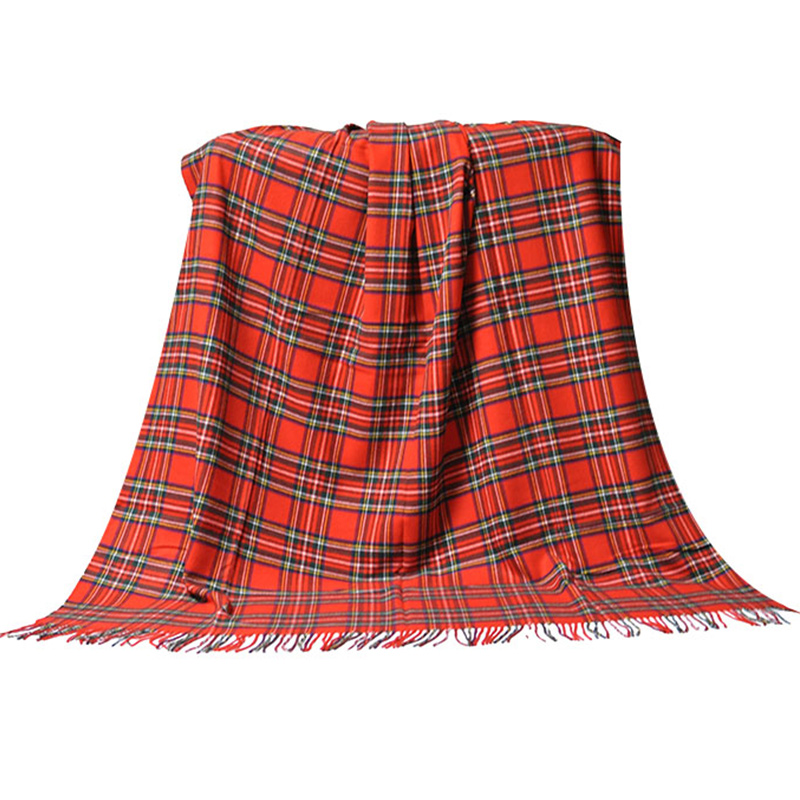 Side view of folded TDC2103 premium acrylic blanket layers showcasing soft thickness and premium drape