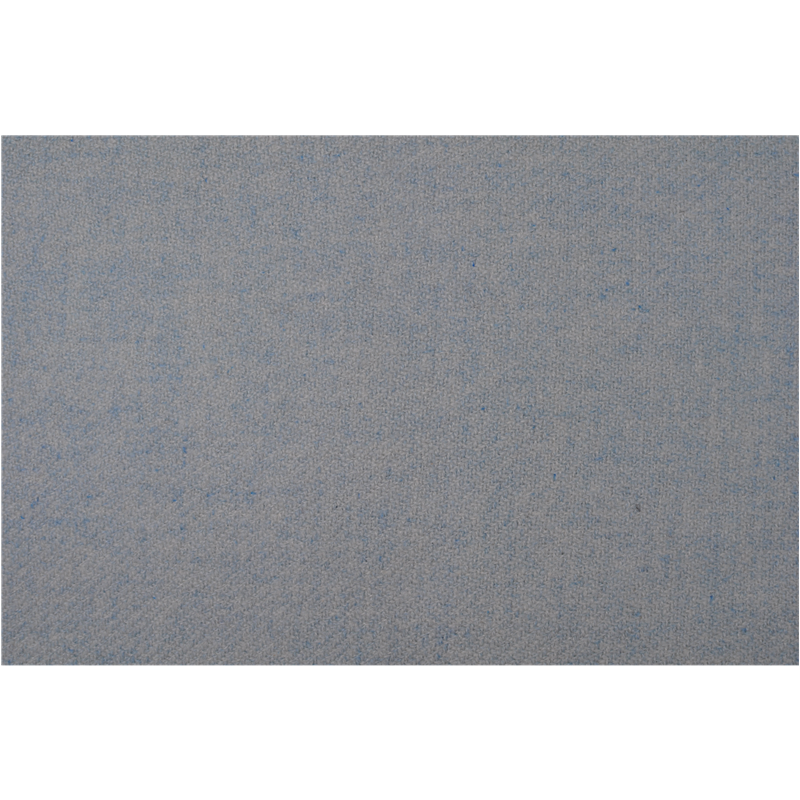 Close-up texture of 50% cashmere 50% wool mélange blue fabric E1104