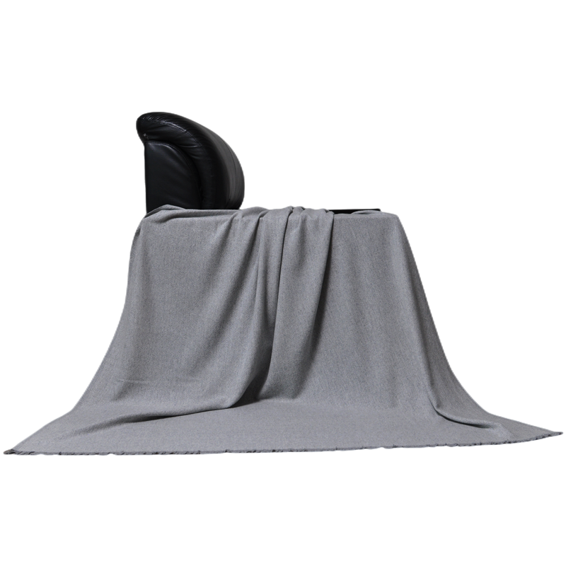 TH2207 lightweight woven cashmere blanket displayed with soft folds and natural draping.