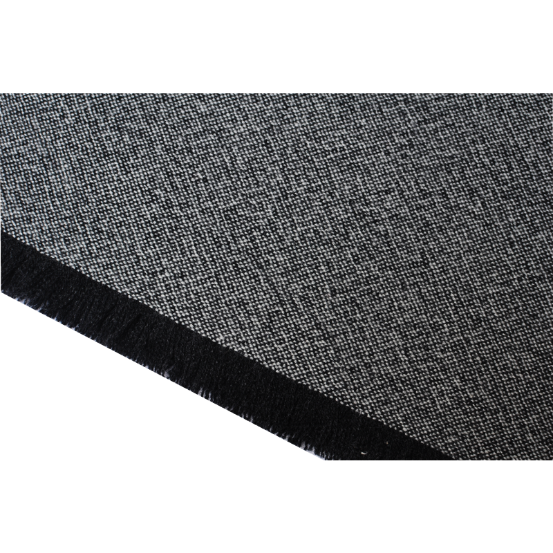 Color accuracy representation of dark grey melange luxury sofa throw