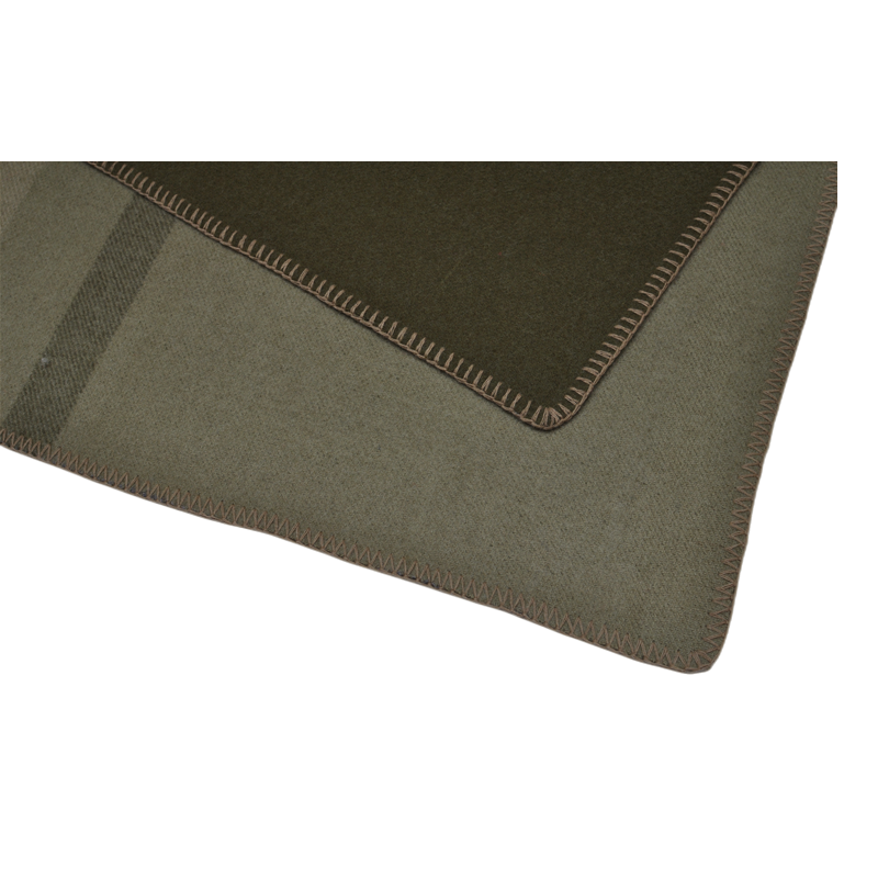 macro overlock stitched edge surplus wool blanket TAK2202 anti-fray border