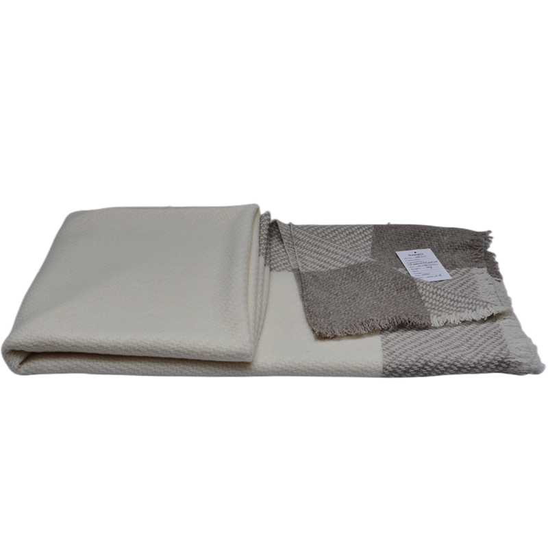 TAK2217 wool cashmere blanket with elegant reversible design and premium lightweight texture