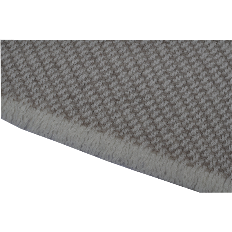 TAK2217 lightweight cashmere blanket edge detail with premium wool fiber texture and finishing quality