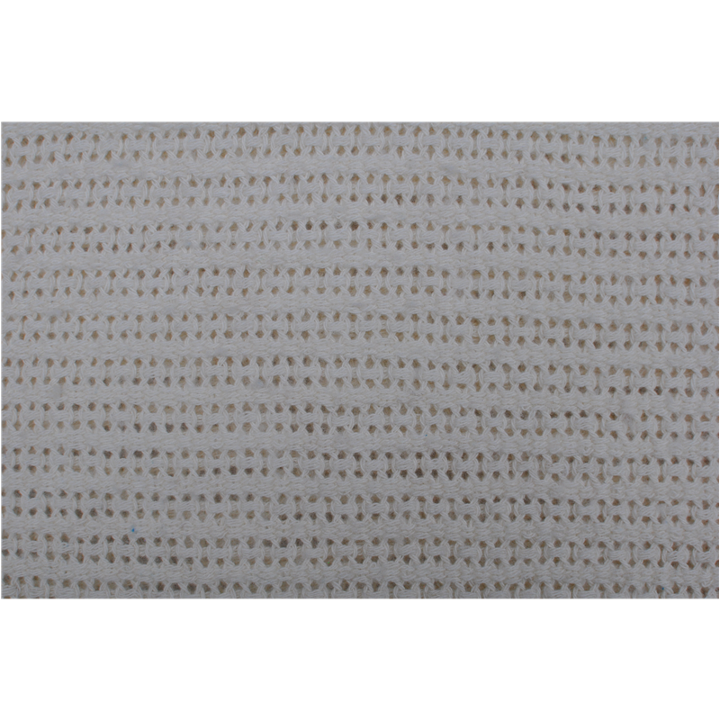 Close-up of wool blanket corner showing clean satin edge construction and woven surface
