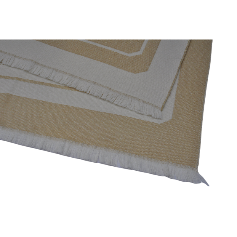 Premium wool acrylic blend throw blanket with decorative fringe finish TH2215