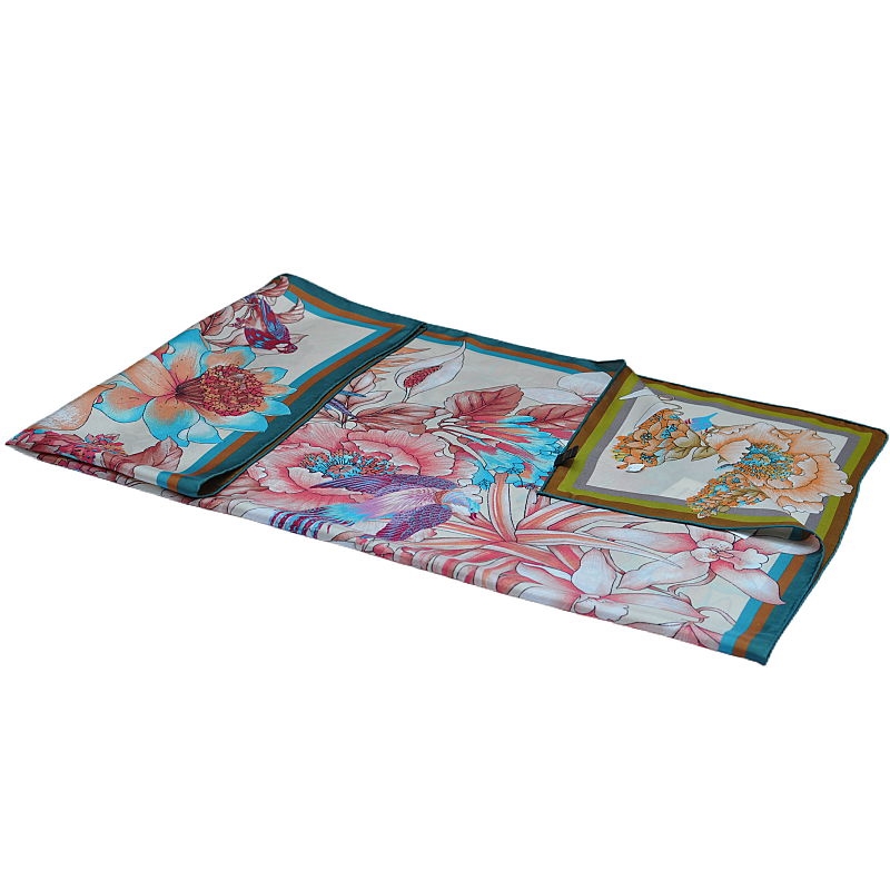 BLUE-PHOENIX-WEJ2206-silk-scarf-full-horizontal-layout-tropical-print