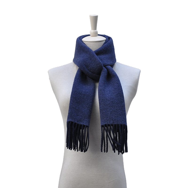 luxury wool cashmere scarf standard knot display TH2302