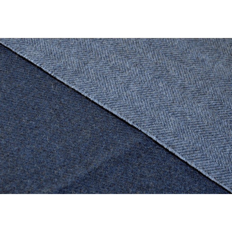 closeup reversible navy grey herringbone fabric texture