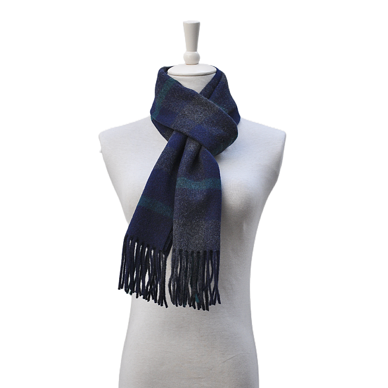 Thick and soft wool cashmere scarf fringes