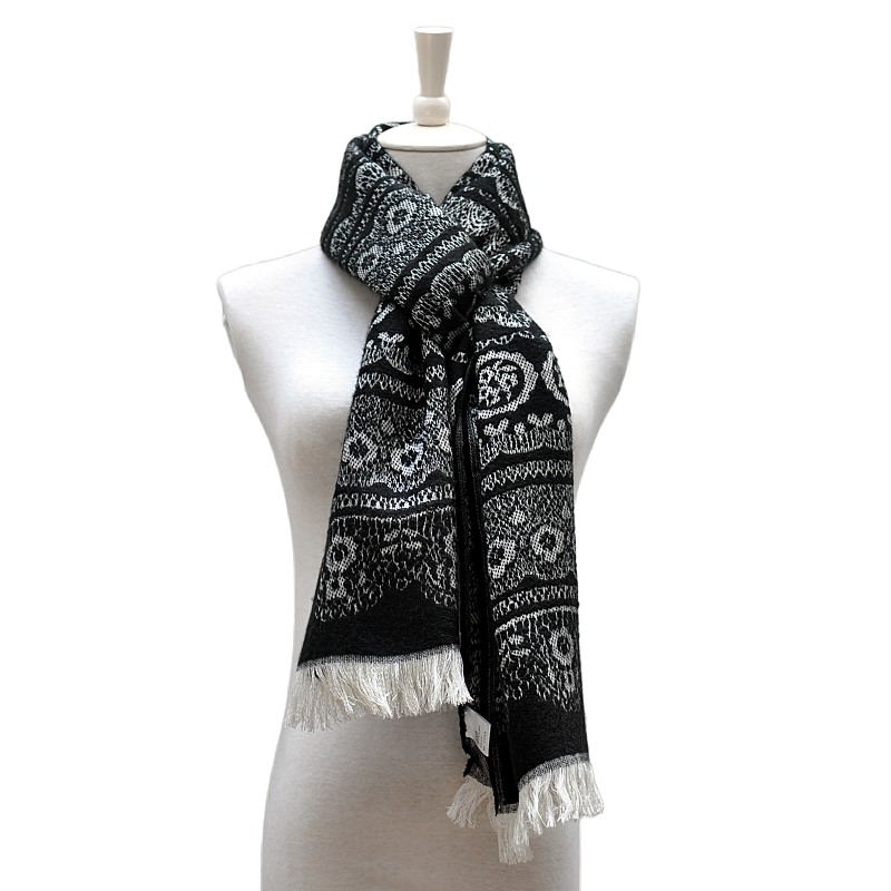 Detailed close-up of jacquard ring stripe texture on WDH2206