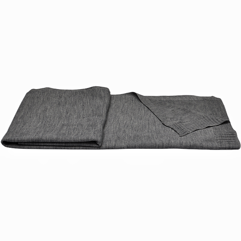 Detailed texture of 12 gauge wool blend knit