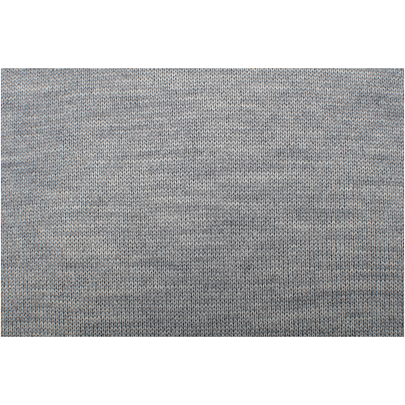 Side view of charcoal grey luxury shawl