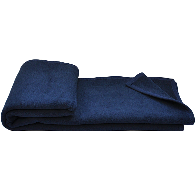 BLUE PHOENIX TDH2301 woven military blanket with solid navy blue color and durable construction