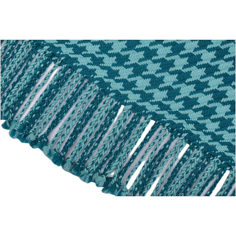 macro soft pompom tassel fringes edge vintage houndstooth winter scarf WDH2214