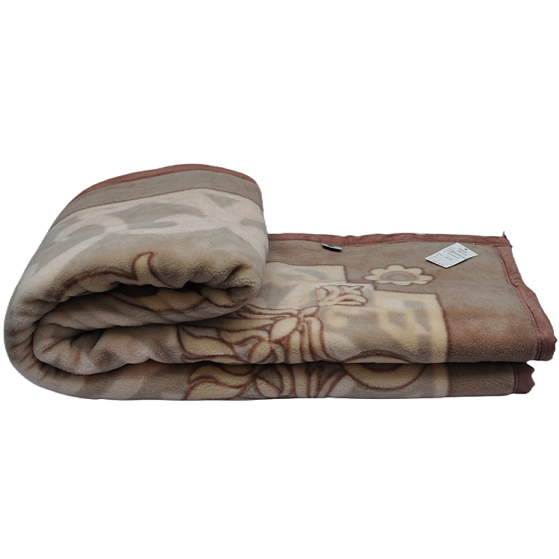 Heavy weight 2600g wool blanket TBM1603 flat side view for wholesale