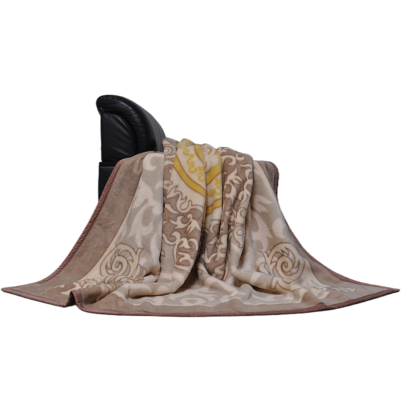 Luxurious and thick Australian wool Raschel blanket for B2B procurement