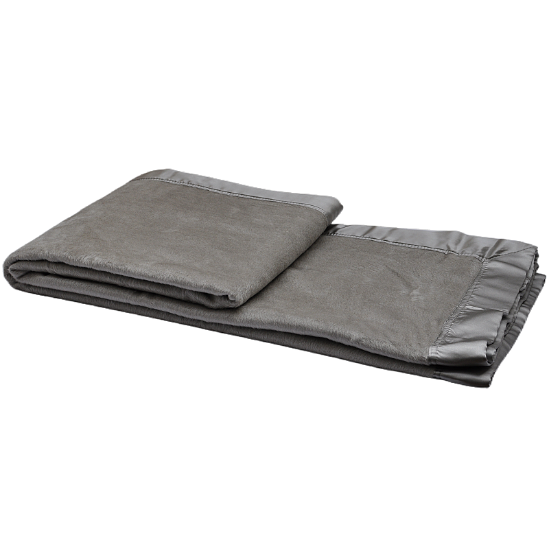 teh2301 75% mulberry silk 25% cotton luxury bed blanket folded in three product views with tonal satin binding
