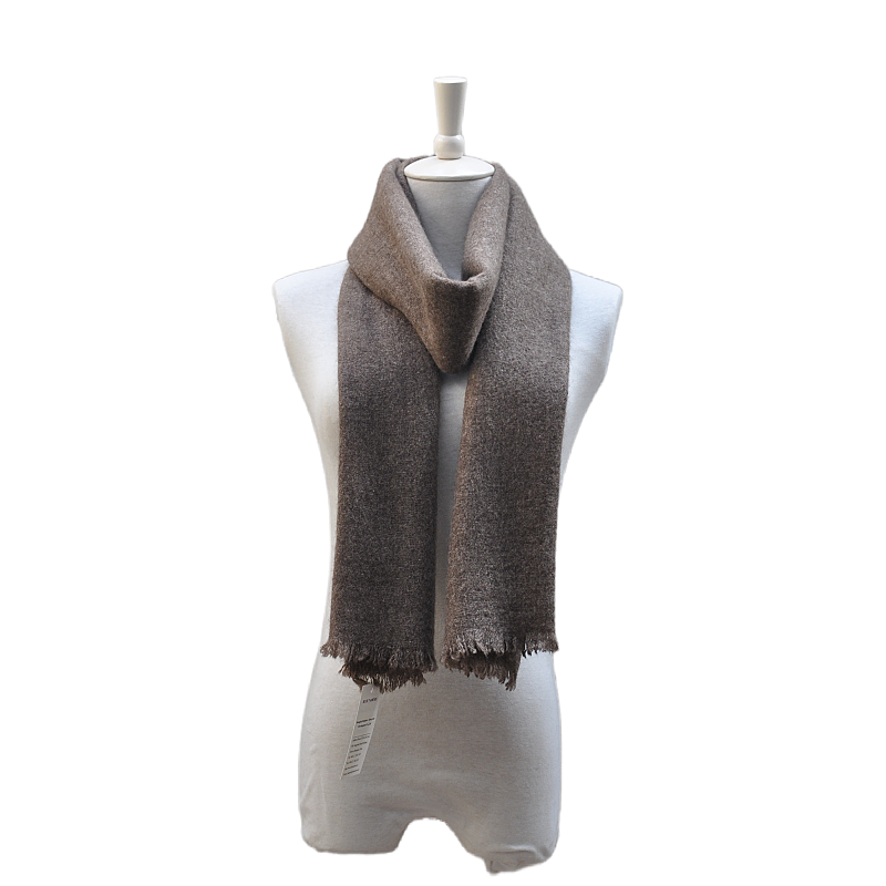 Cashmere alternative 105 GSM wool blend shawl TH15K0402 right side styling on mannequin for apparel brands